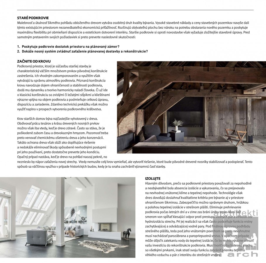 Média / Ako zobytniť nové i staré podkrovie - foto Média / Ako zobytniť nové i staré podkrovie - foto