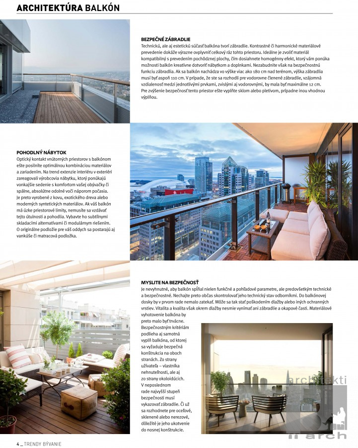 Média / Moderný balkón - foto Média / Moderný balkón - foto