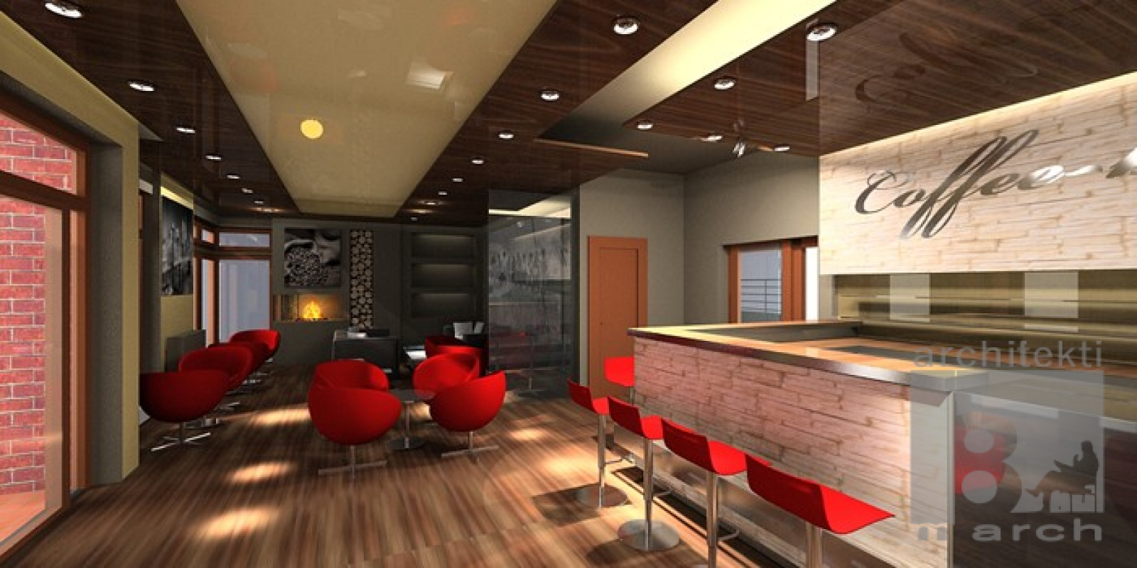 interiéry - zoznam / Návrh kaviarne Coffee- berry - foto interiéry - zoznam / Návrh kaviarne Coffee- berry - foto