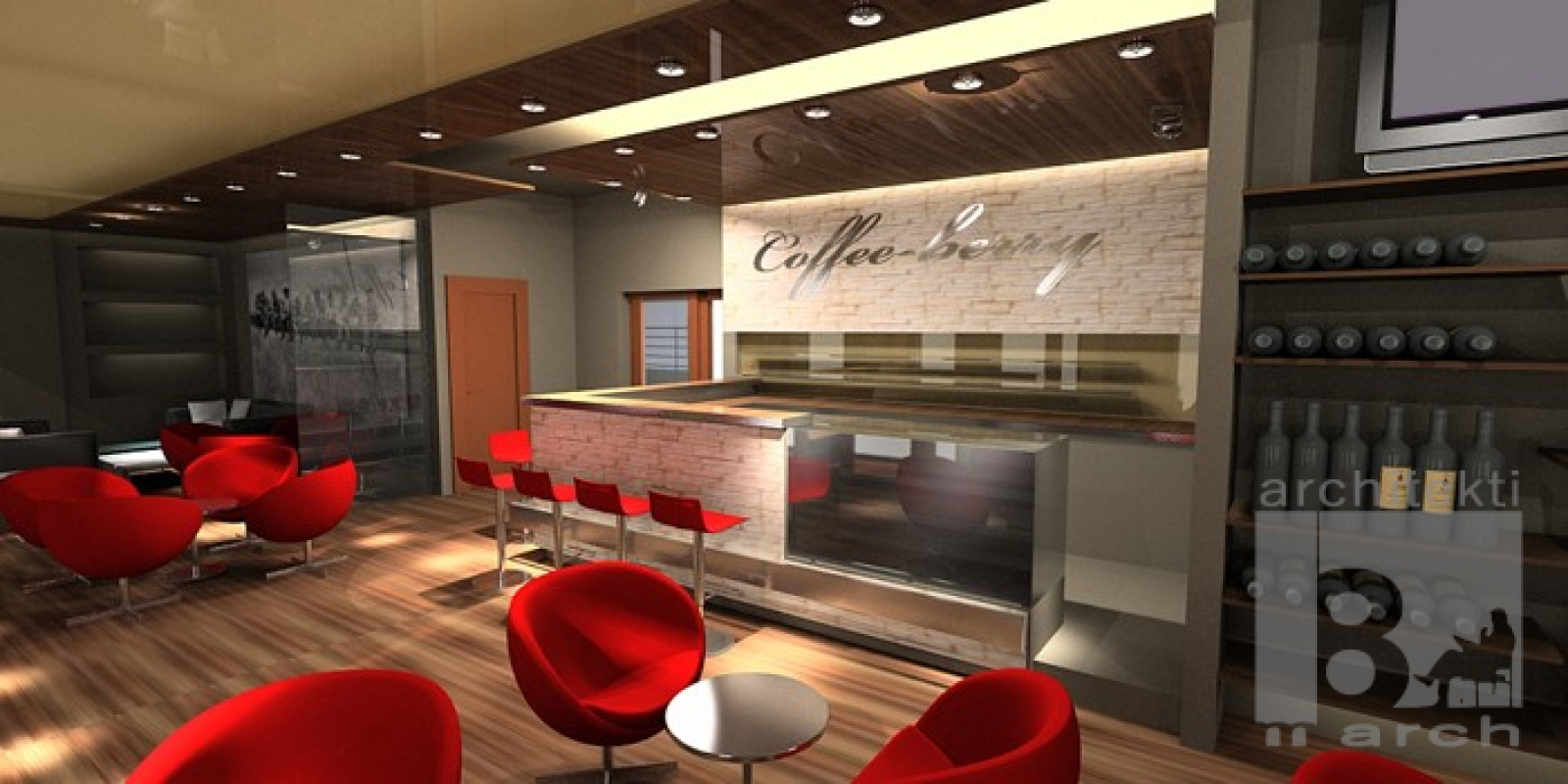 interiéry - zoznam / Návrh kaviarne Coffee- berry - foto interiéry - zoznam / Návrh kaviarne Coffee- berry - foto