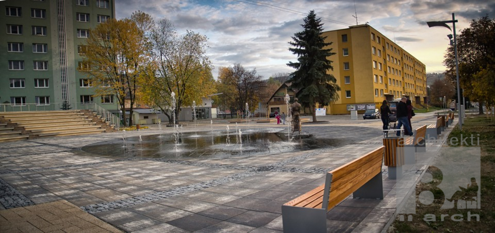 Referenčné projekty / Realizácia - námestie  Hriňová - foto Referenčné projekty / Realizácia - námestie  Hriňová - foto